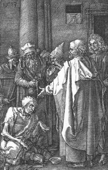 Albrecht Durer St Peter and St John Healing the Cripple china oil painting image
